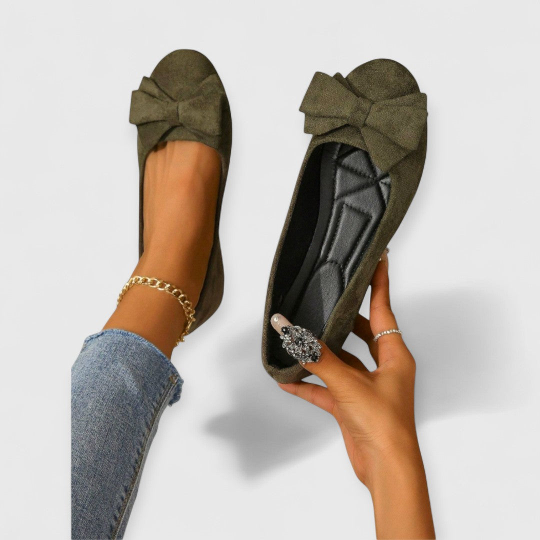 Elise-Bow Front Ballet Flats