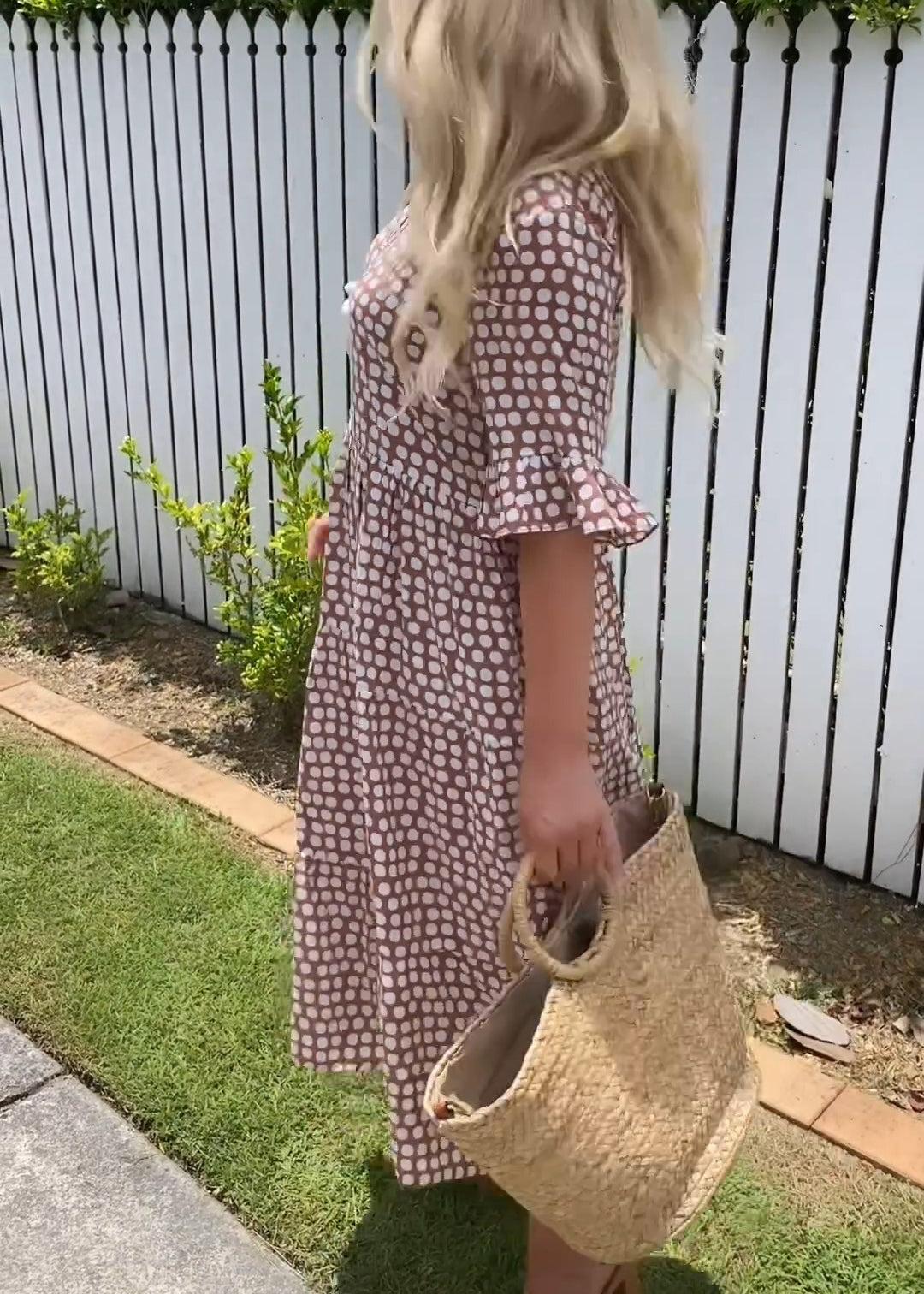 Stella - Polka Dot Midi Summer Dress