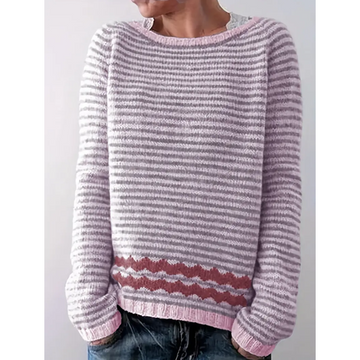 Femke | Long Sleeve Striped Women's Sweater