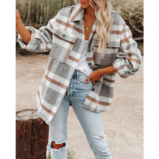 Tin | Women's Classic Checkered Coat