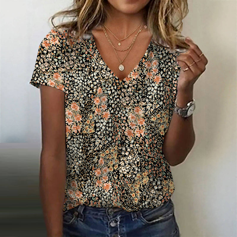Marley Vintage Floral V-Neck Blouse