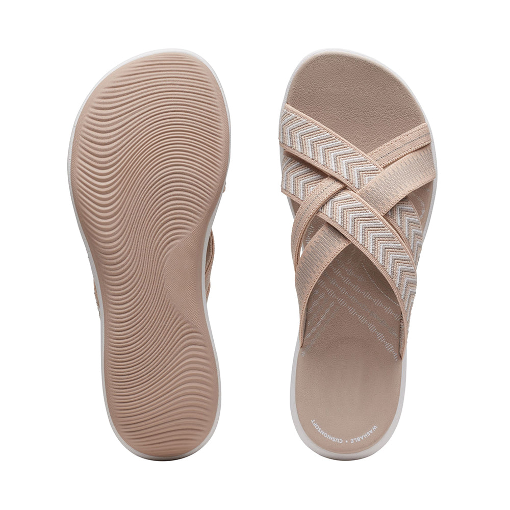 Coastal-Comfort Slip-On Sandals
