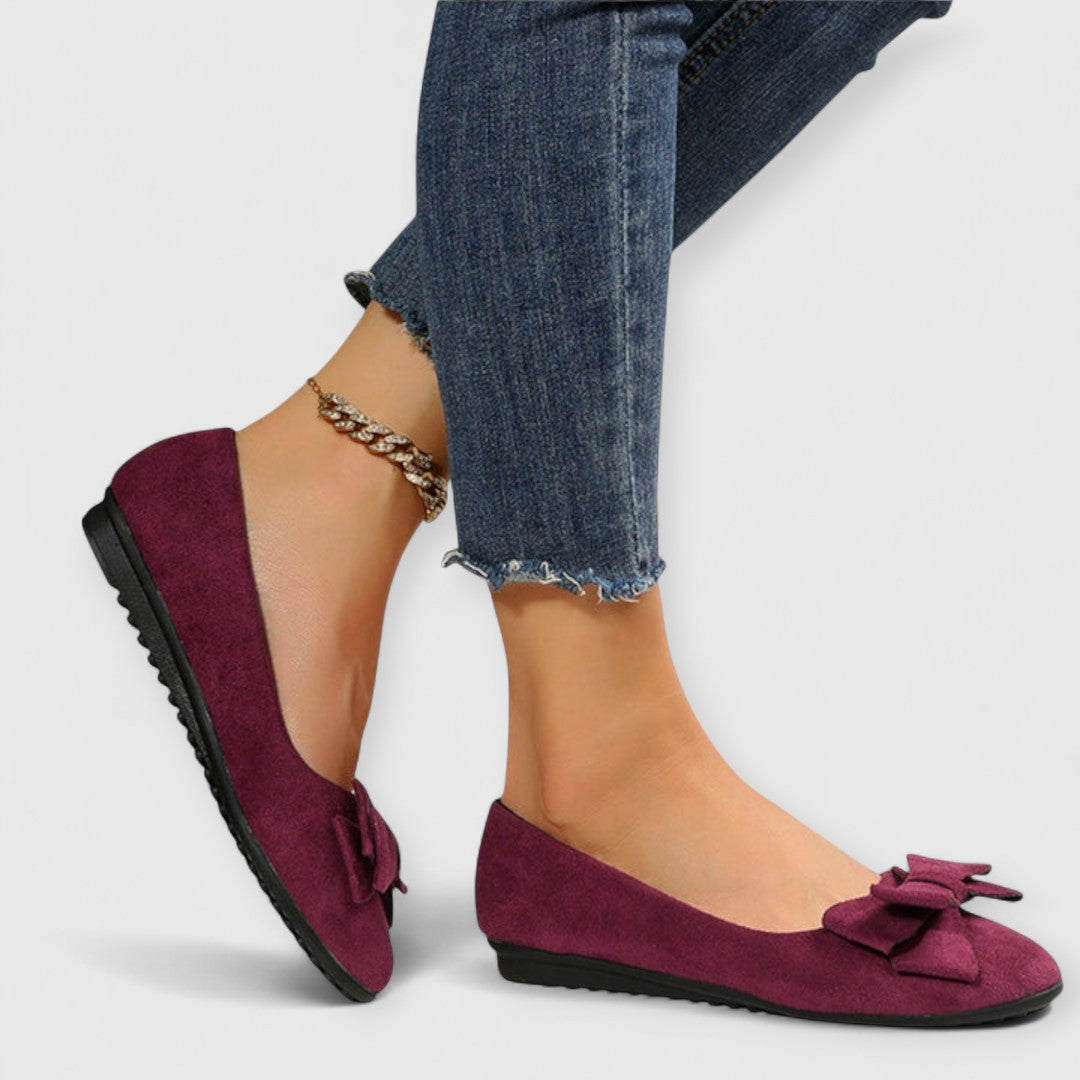 Elise-Bow Front Ballet Flats