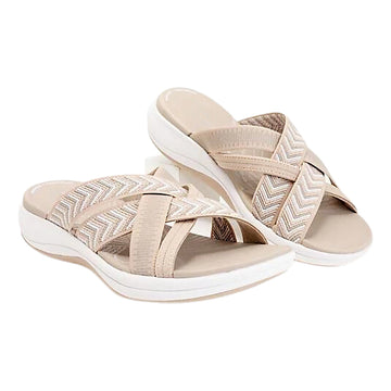 Coastal-Comfort Slip-On Sandals