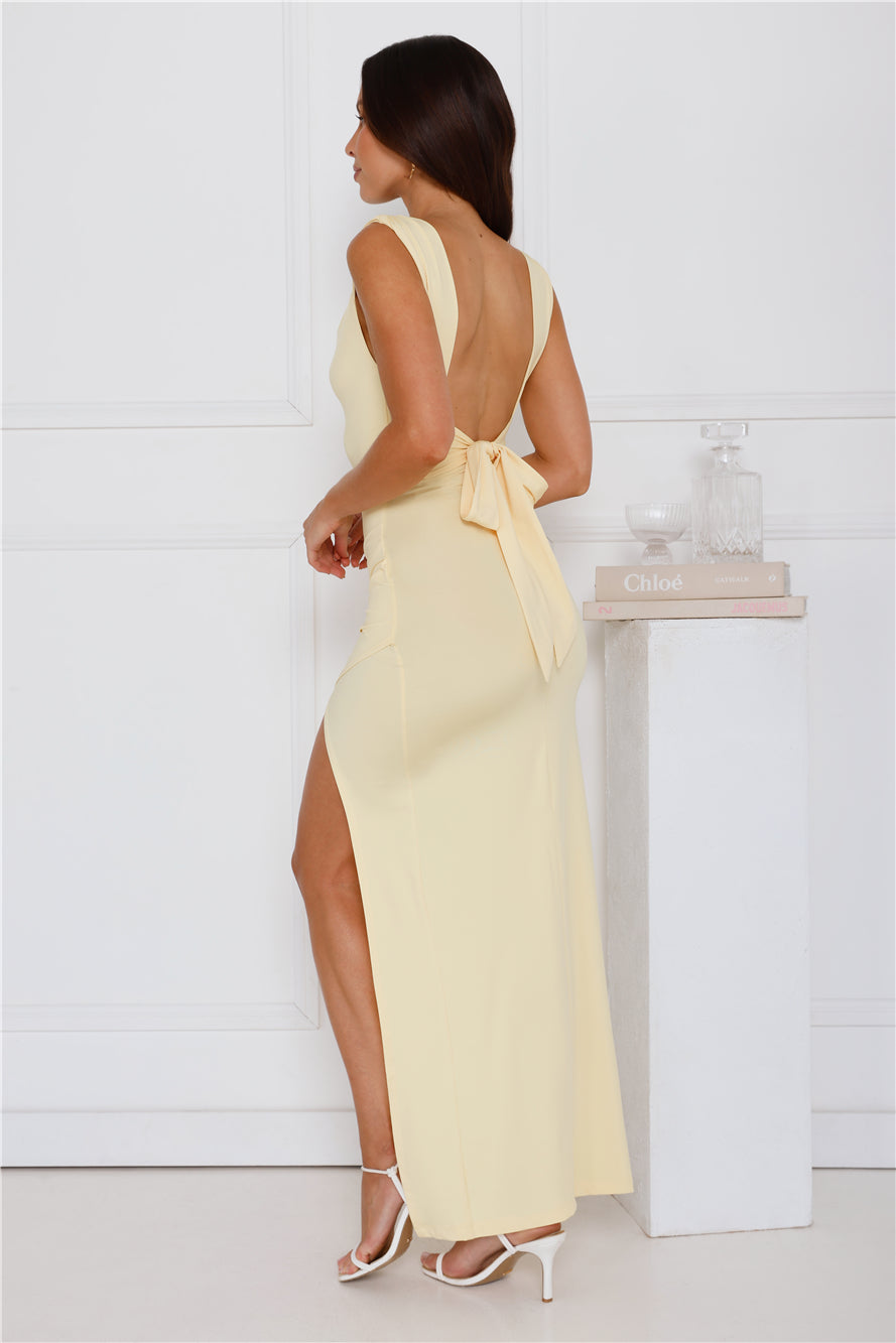 Claire™ Ruched Slit Dress