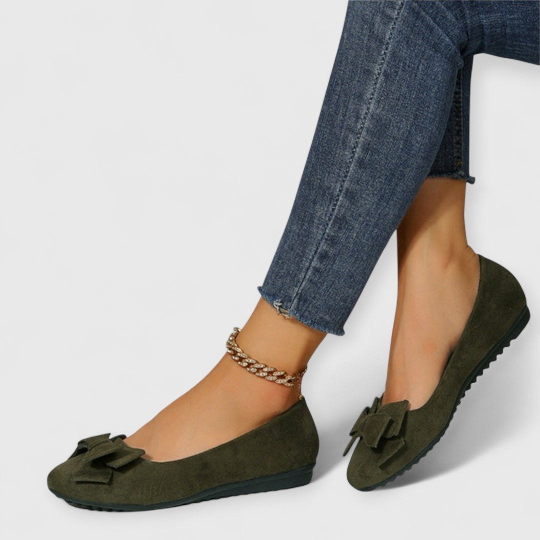 Elise-Bow Front Ballet Flats