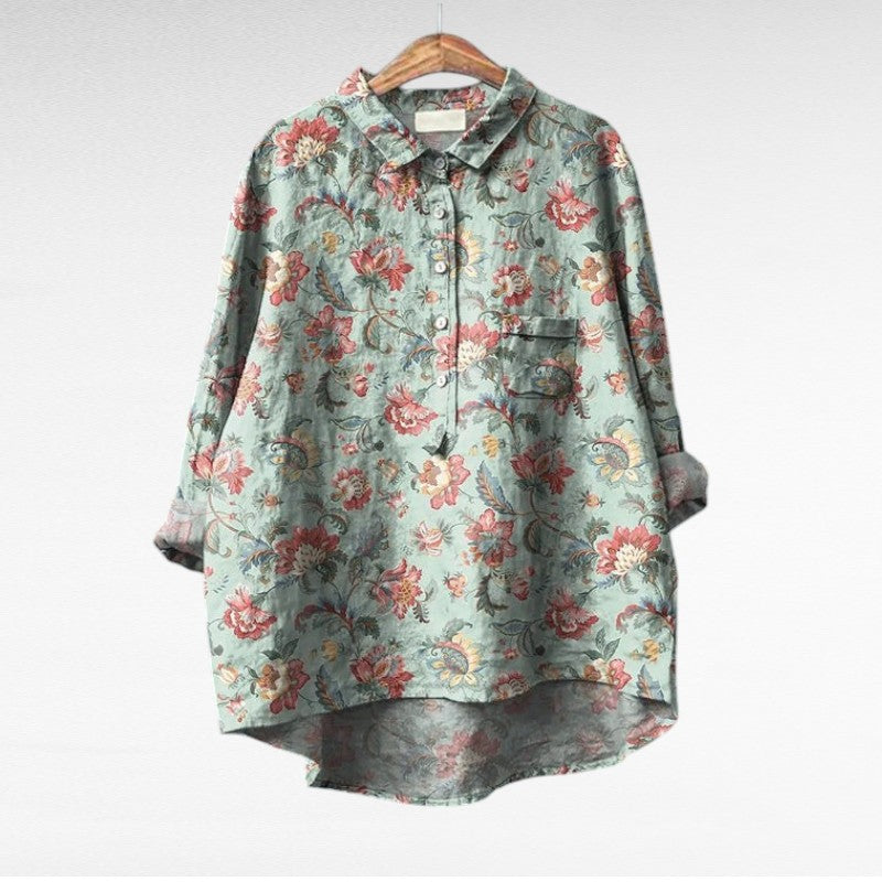 Sophie – Vintage Floral Blouse