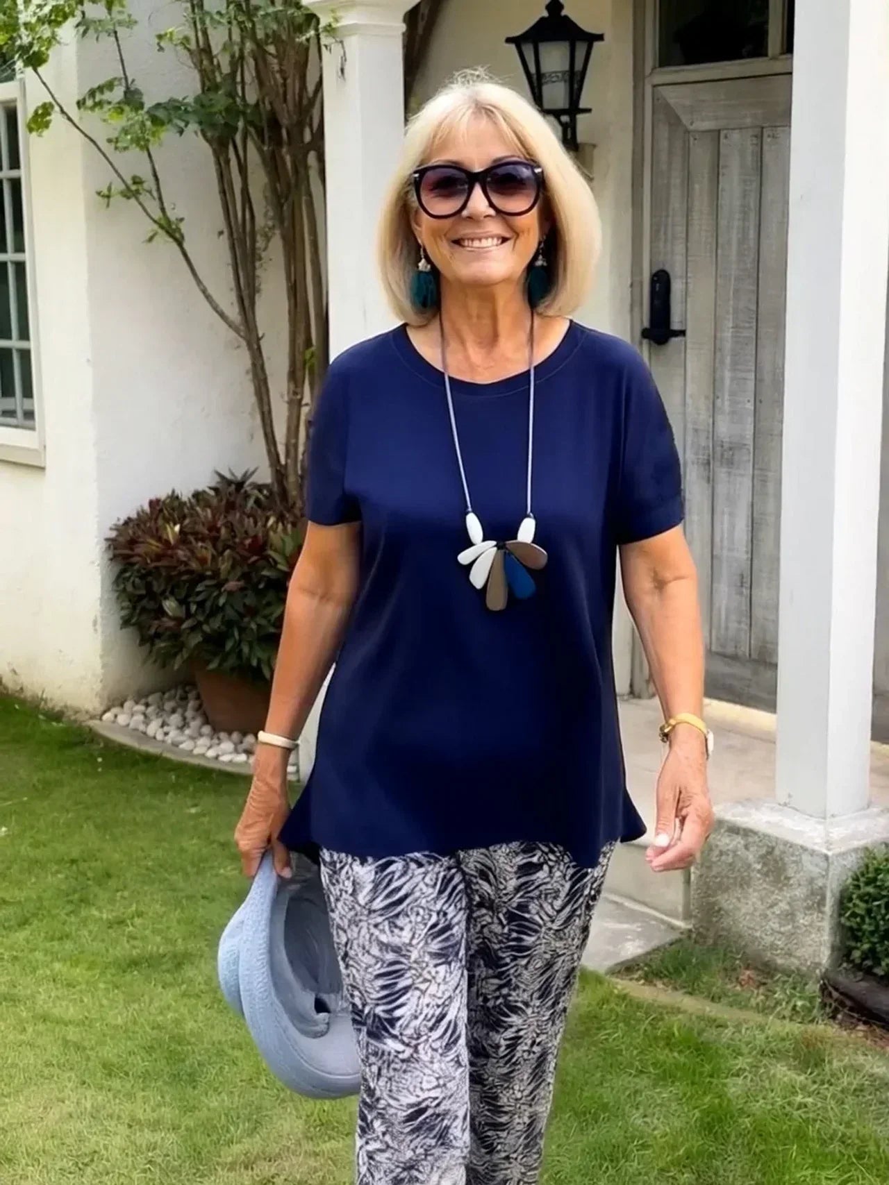 Claire-Soft Stretch Tee & Trousers Set