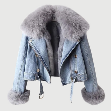 Aurelia – Faux Fur Lined Denim Jacket