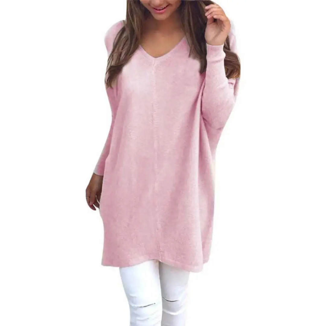 Kathy | Women's Casual Oversized V-Neck Sweater