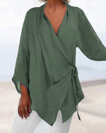 Elaine – Relaxed Wrap Fit Blouse