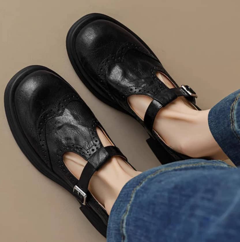 Isla | Chic Leather Mary Jane Shoes