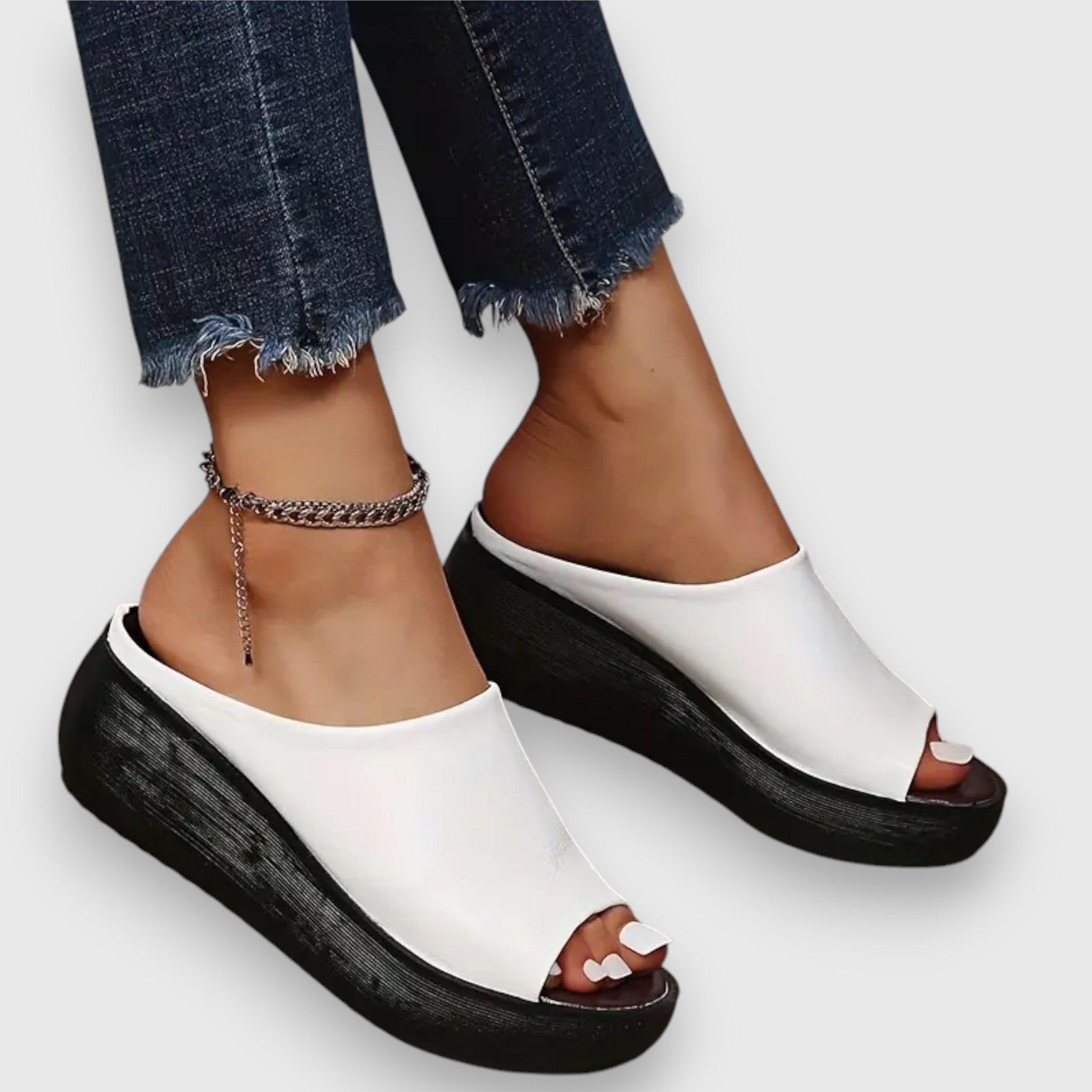 Amelie | Chic Faux Leather Sandals