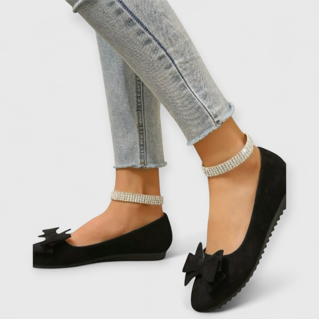 Elise-Bow Front Ballet Flats