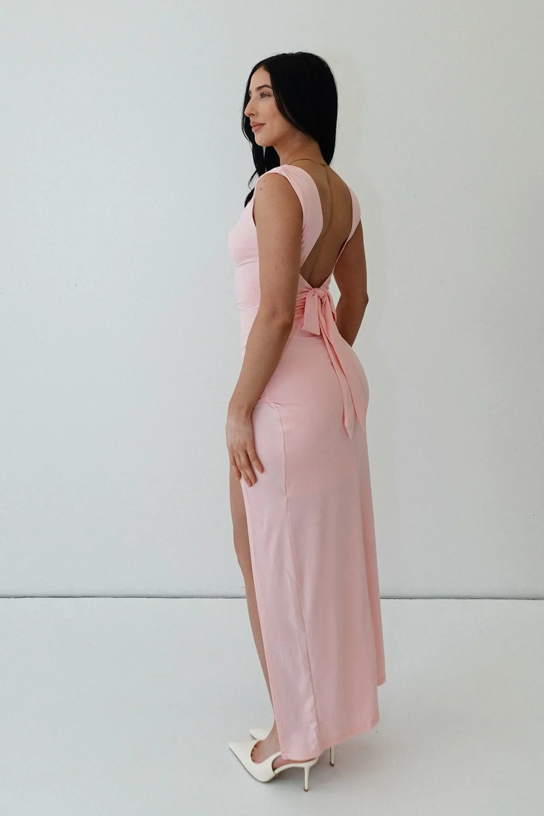 Claire™ Ruched Slit Dress
