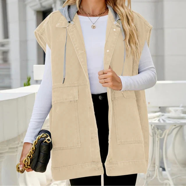 Jade - Everyday Cotton Snap Vest