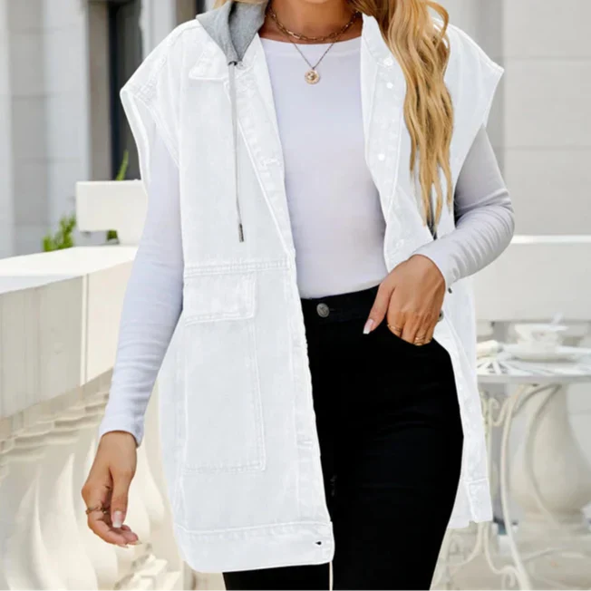 Jade - Everyday Cotton Snap Vest