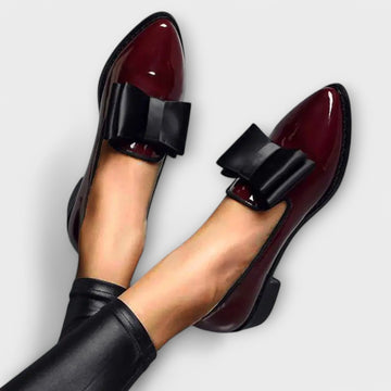 Heidi-Luxe Bow Loafers