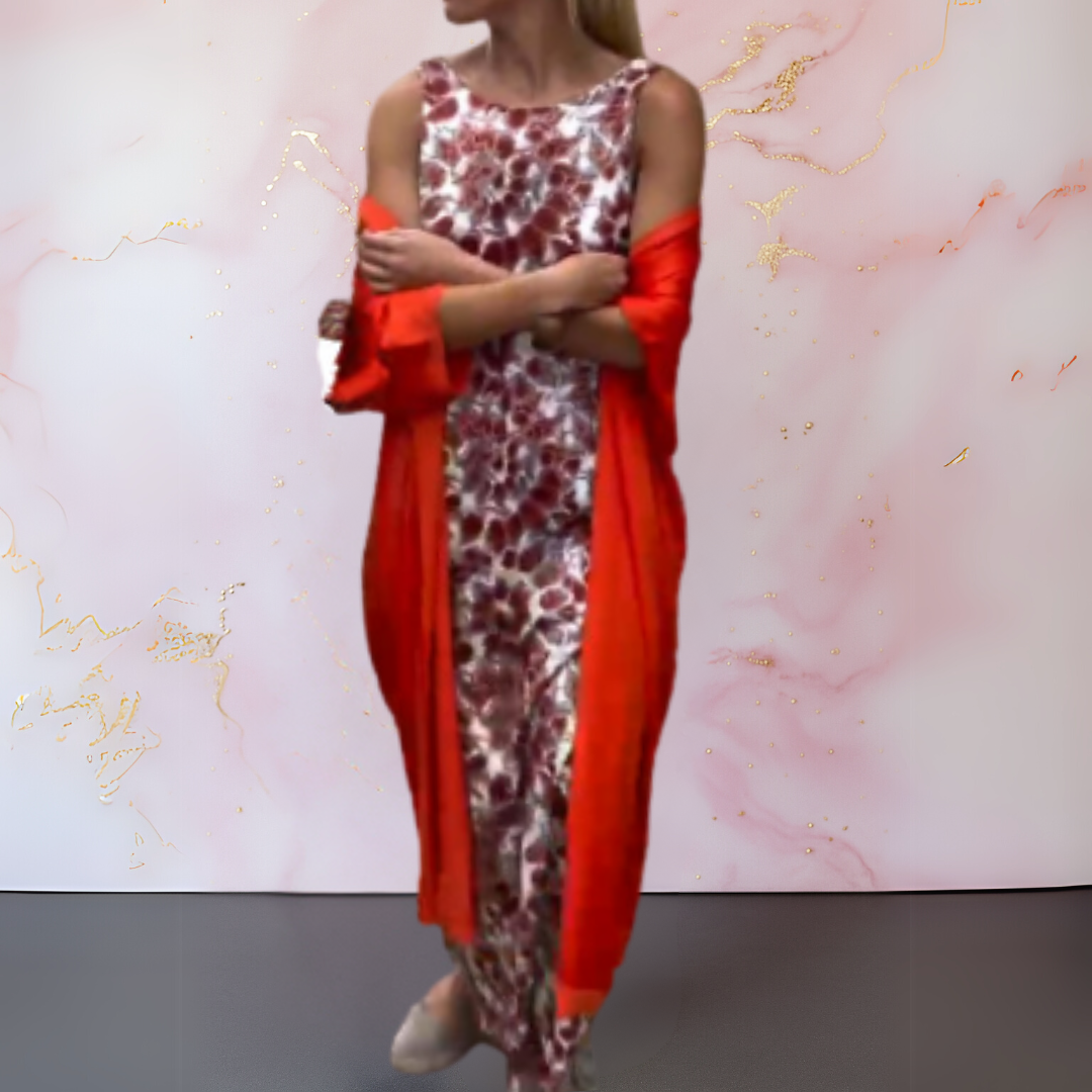 Camilla-Printed Layered Maxi Set