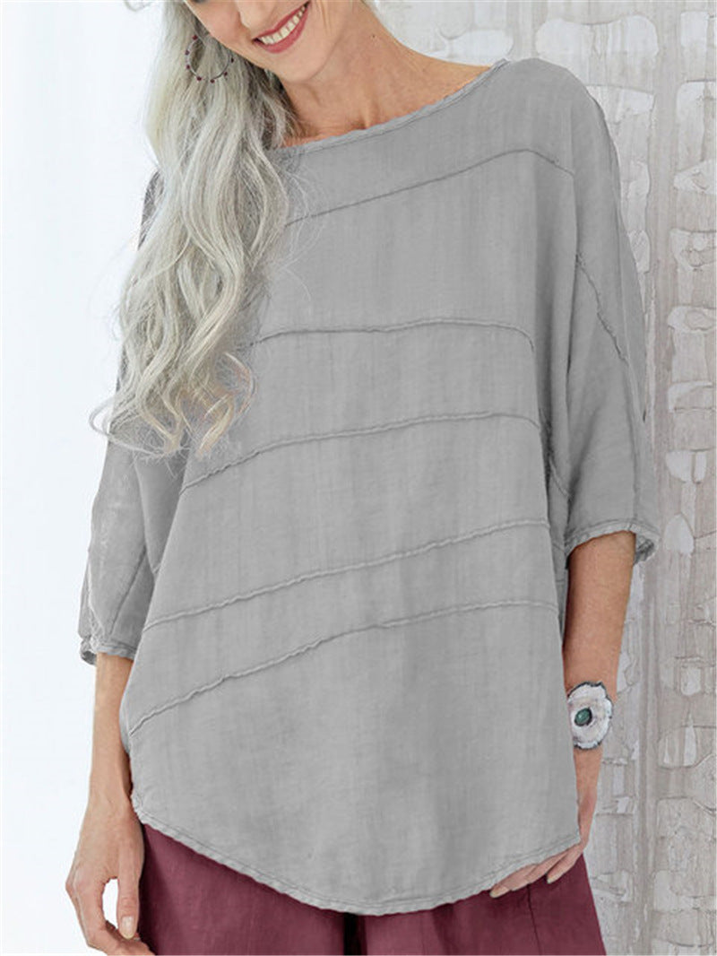 Nadia-Textured Relaxed Blouse