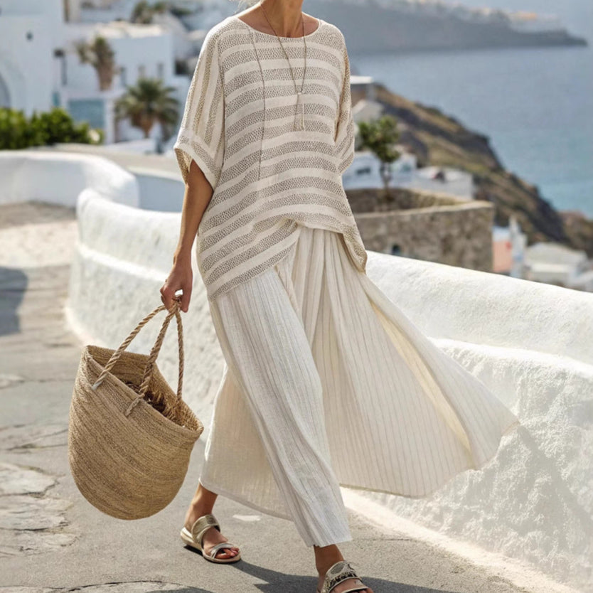 Theresa – Riviera Breeze Striped Set