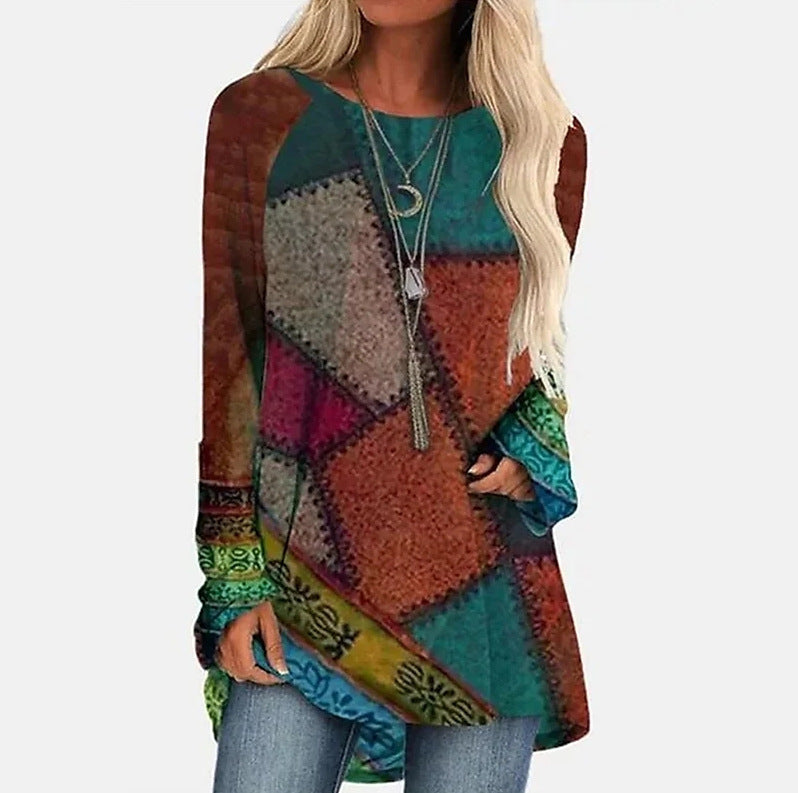 Nova-Boho Patchwork Tunic