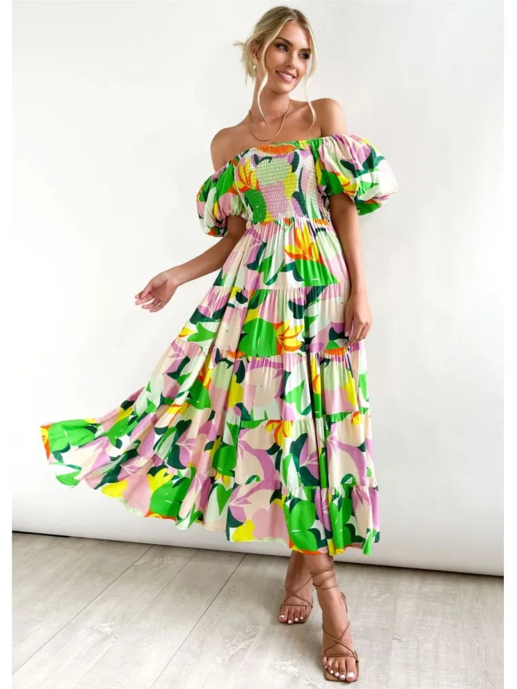 Celeste Off-Shoulder Maxi Dress (Almost sold out)
