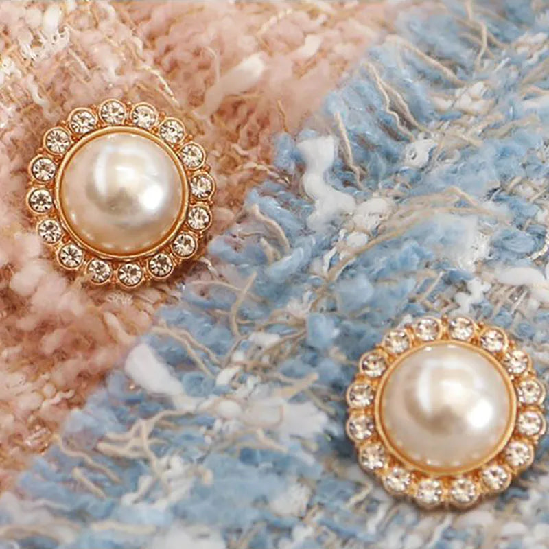 Colette - Textured Pearl-Button Jacket