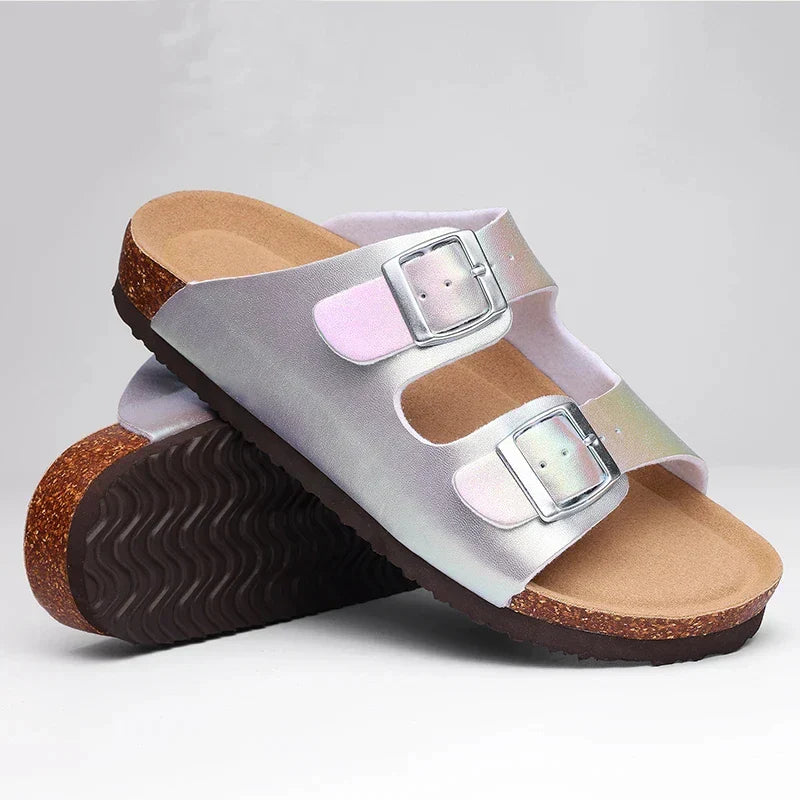 Zafrina - Double Buckle Comfort Sandals