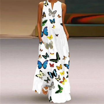 Aurelia™ Butterfly Bloom A-Line Dress