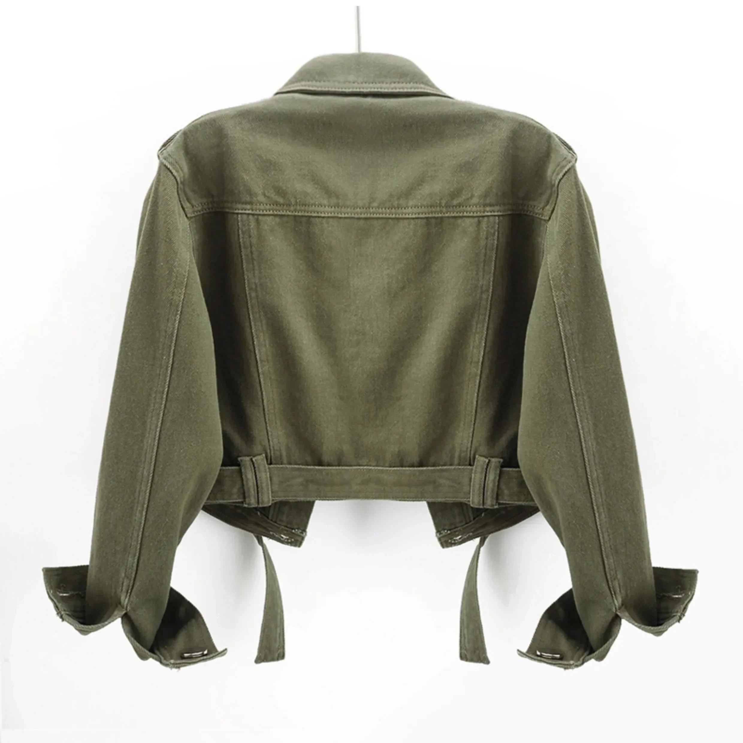 Romi - Cropped Cotton Utility Jacket