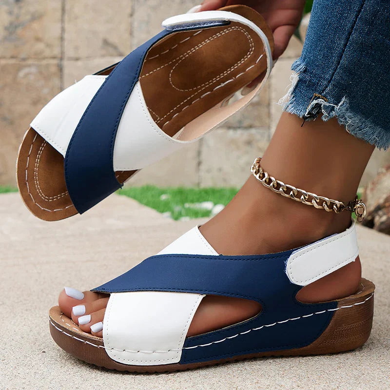 Cindy - Criss-Cross Comfort Lift Sandals