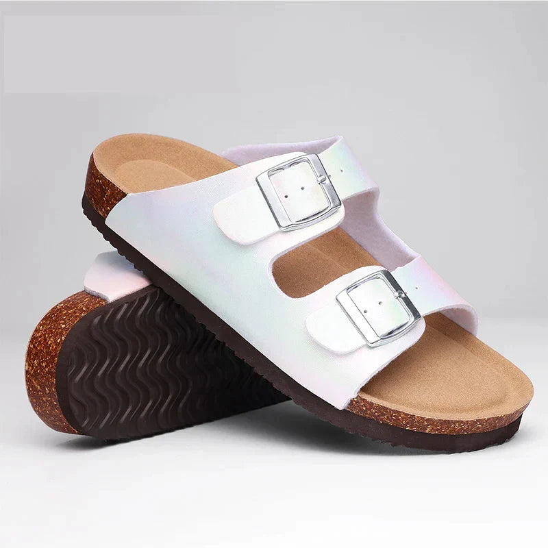 Zafrina - Double Buckle Comfort Sandals