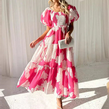 ValenciaOne™ Tiered One-Shoulder Maxi Dress