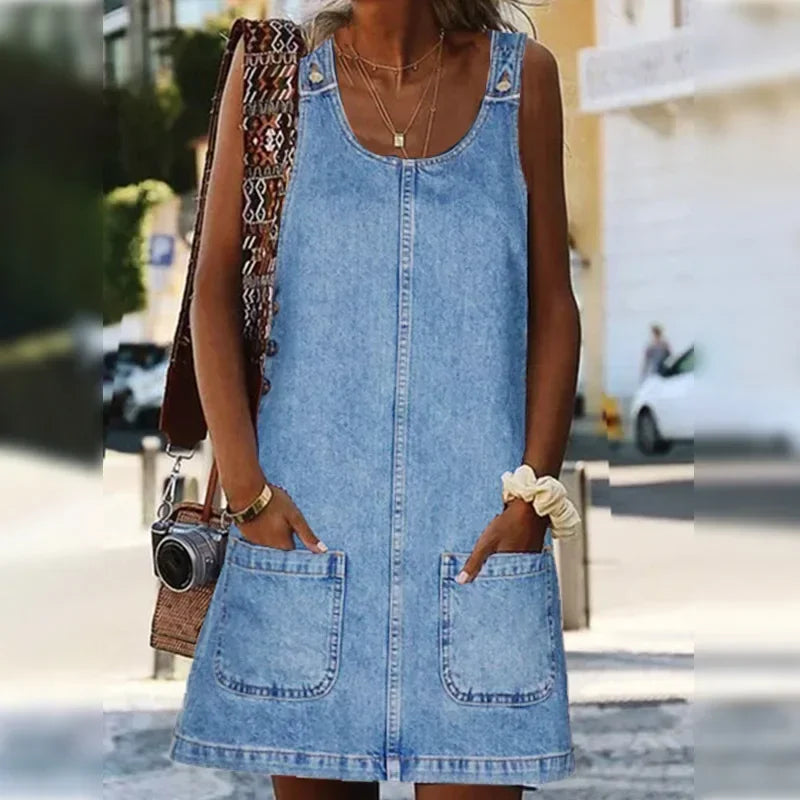Sofia™ | Practical and Lightweight Denim Summer Dress