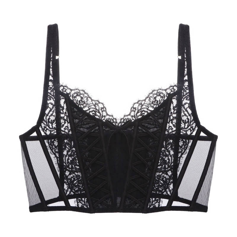 Celine - Embroidery French Corset Bra