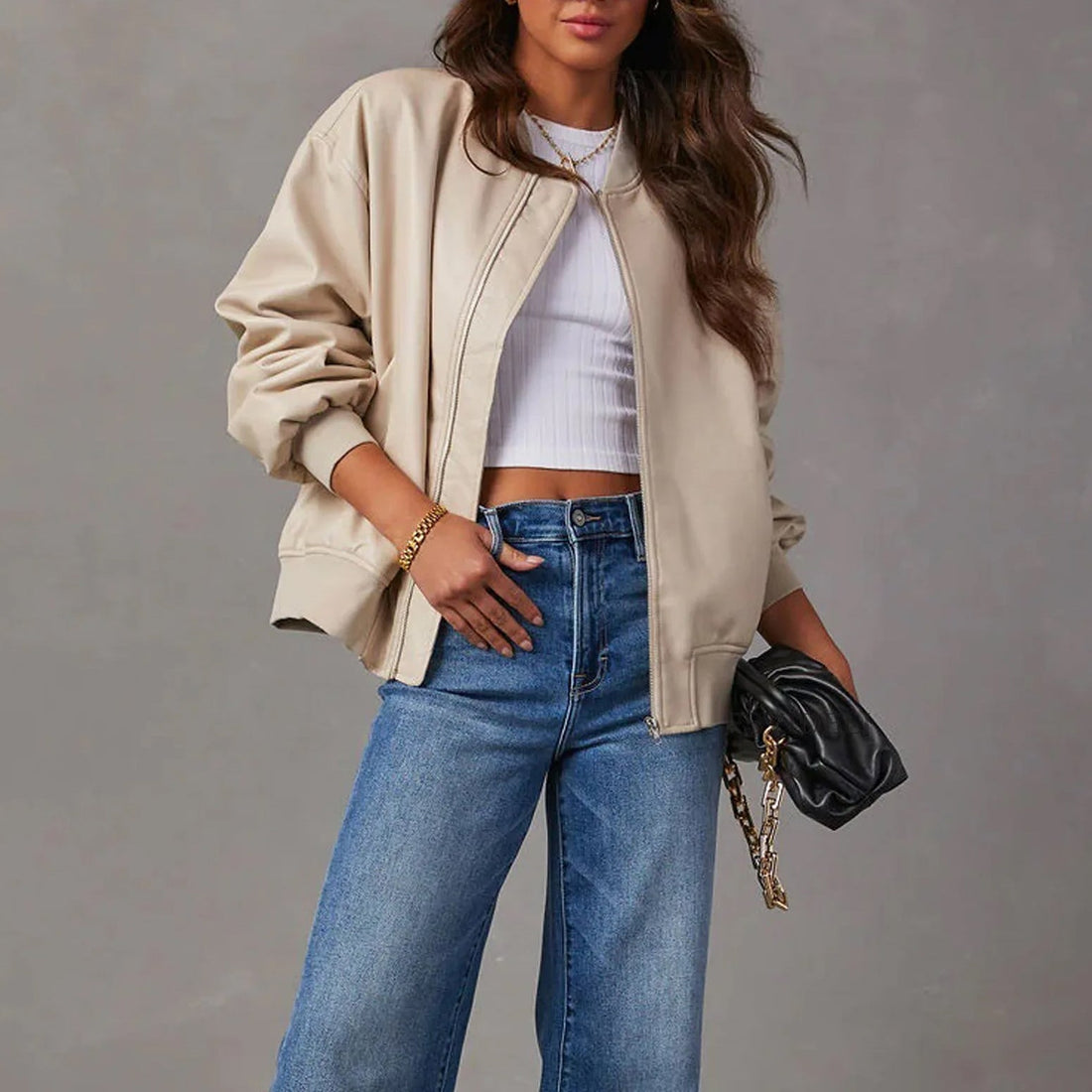 Kina | Oversized Bomber Jacket for Women