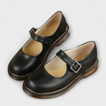 Clara-Buckle Strap Flats