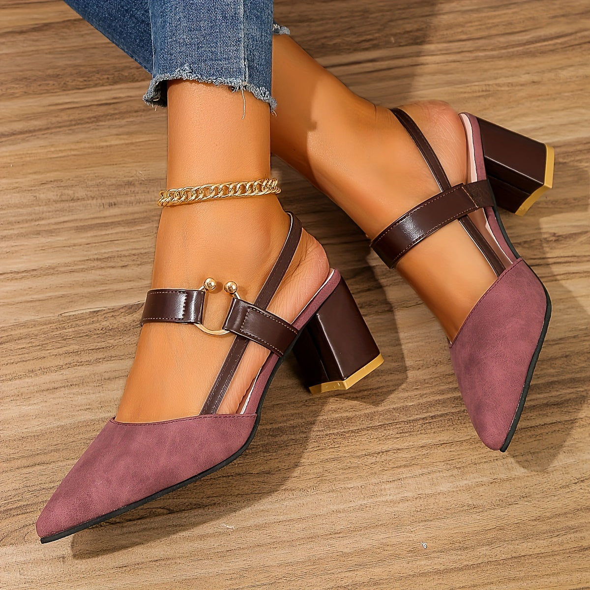 Camilla – Dual Strap Comfort Heel