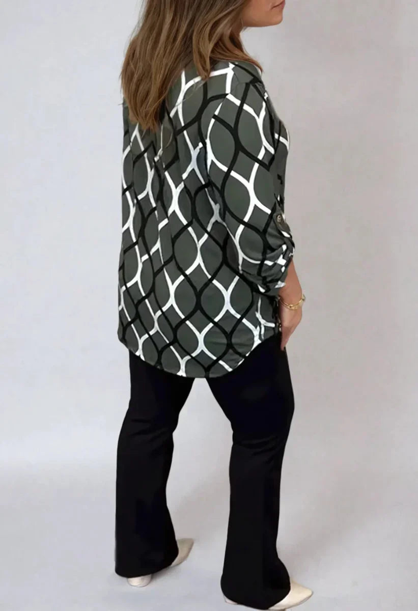 Vivienne - Geolink Popover Blouse