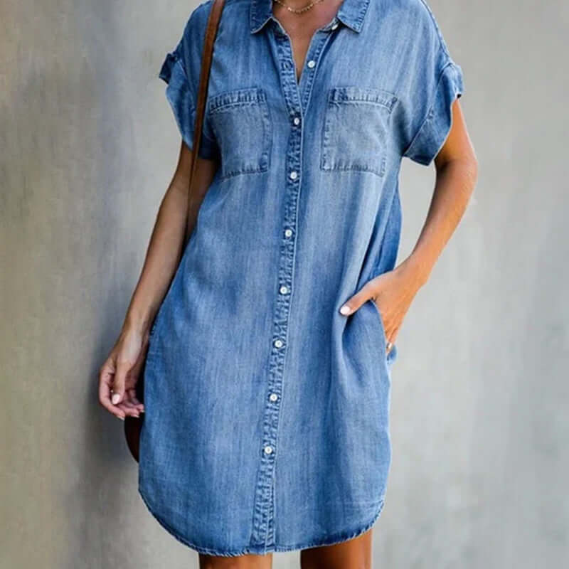 Sienna - Button-Up Shirt Dress