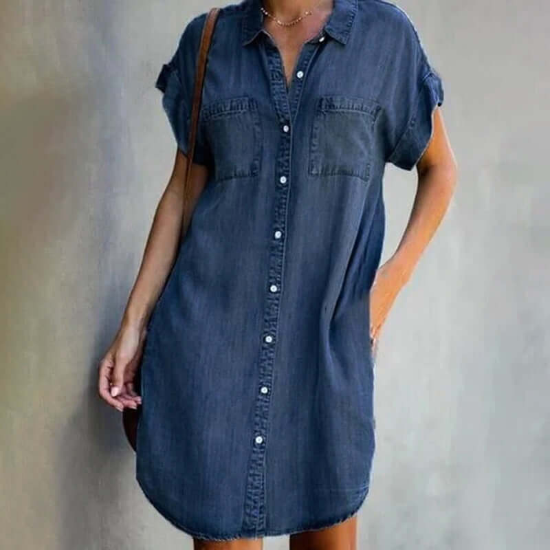 Sienna - Button-Up Shirt Dress