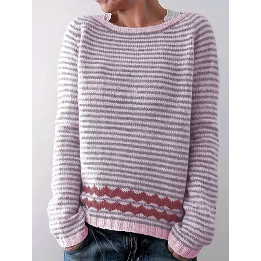 Femke | Long Sleeve Striped Women's Sweater