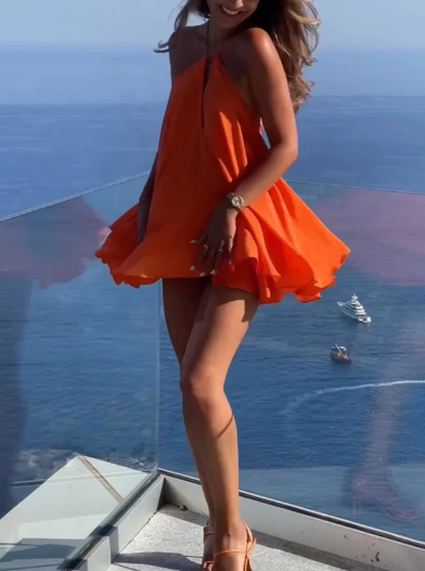 Chic Mini Dress with Modern Flair