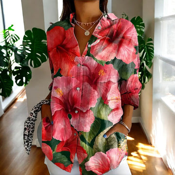 Isabelle – Floral Button Blouse