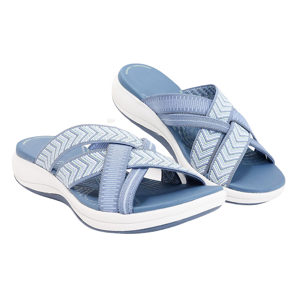 Coastal-Comfort Slip-On Sandals