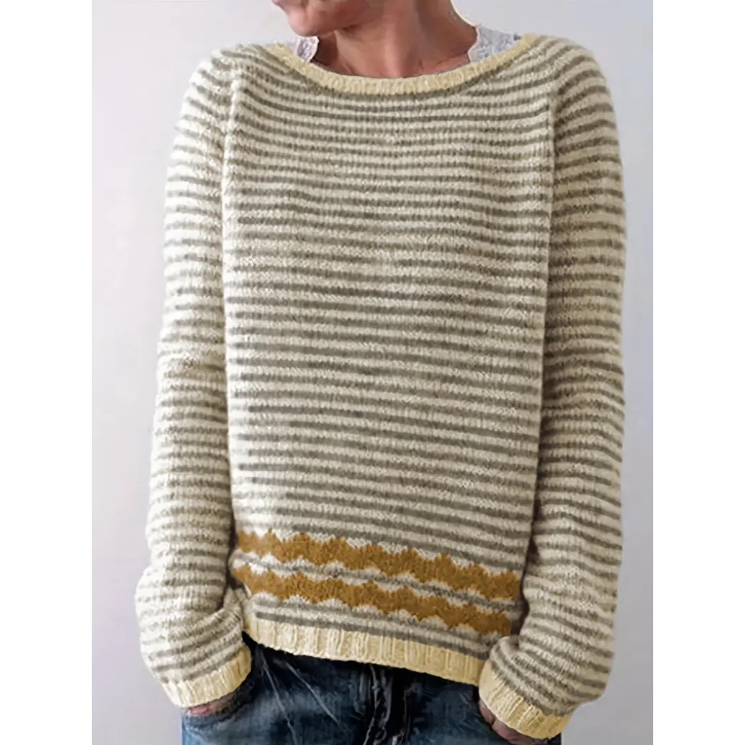 Femke | Long Sleeve Striped Women's Sweater