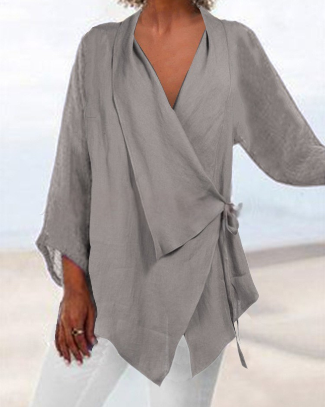 Elaine – Relaxed Wrap Fit Blouse