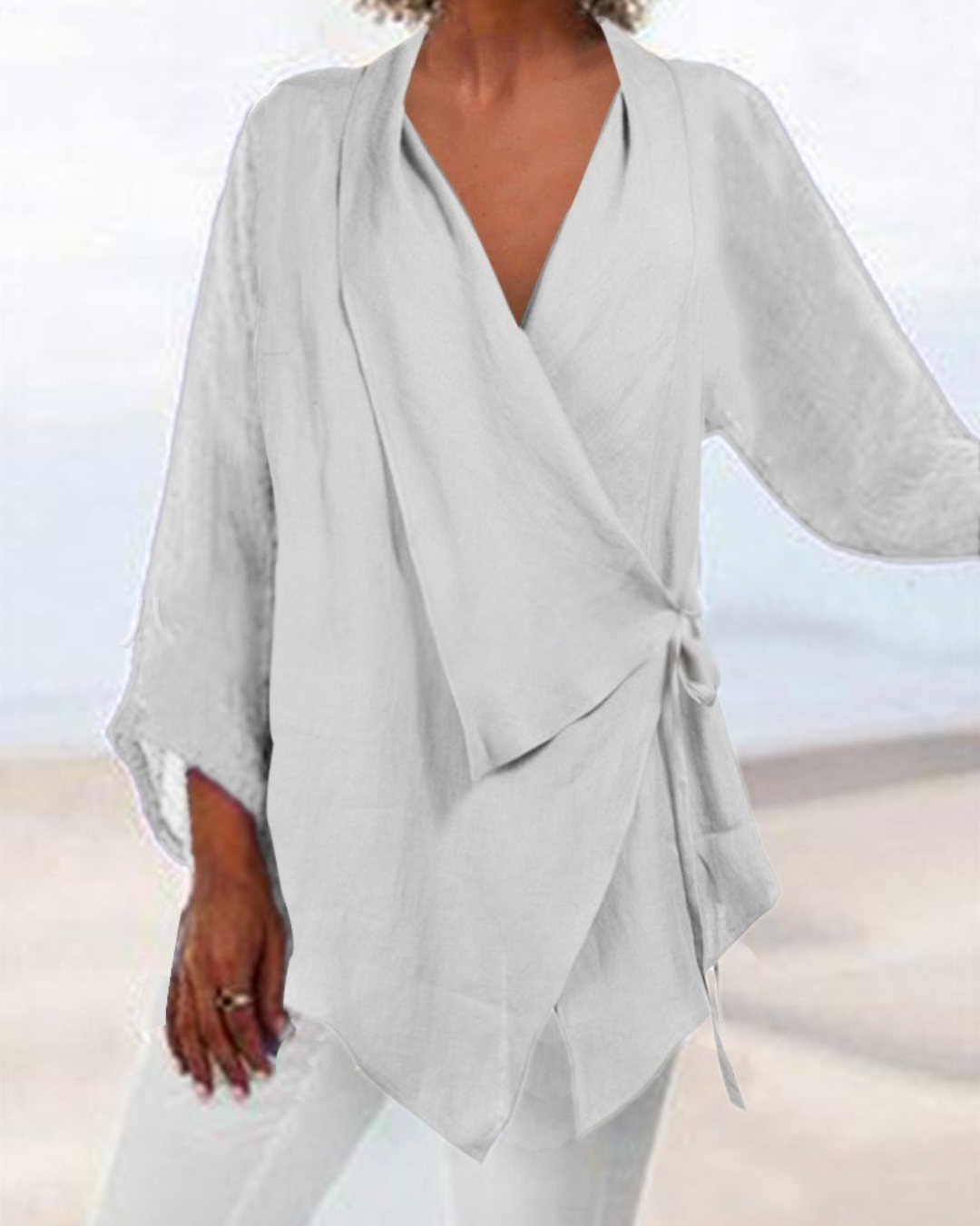 Elaine – Relaxed Wrap Fit Blouse