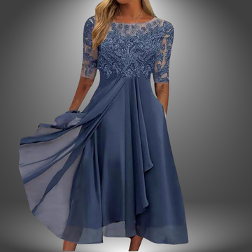 ALISA Lace Midi Dress